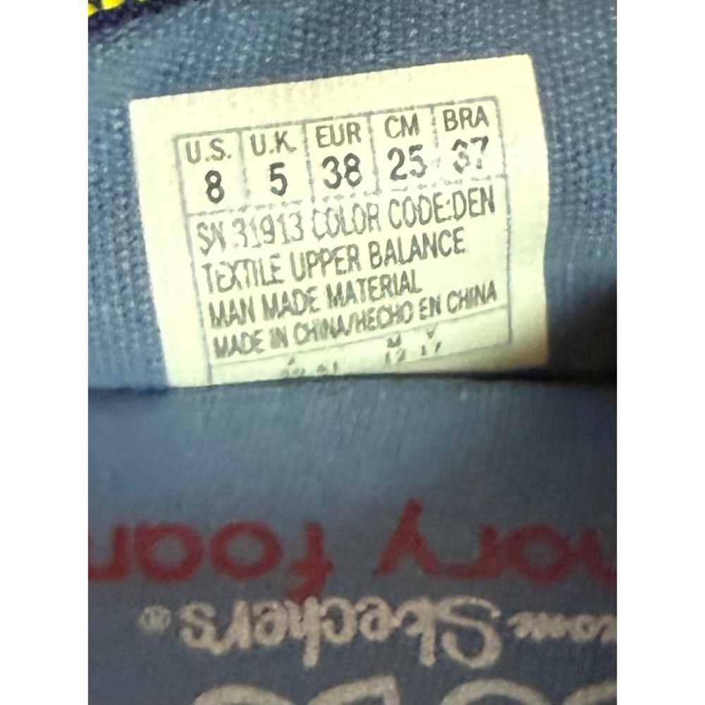 Skechers BOBS‎ Womens Blue Denim Slip On Alpargata Flats Memory Foam Size 8 - Picture 6 of 6
